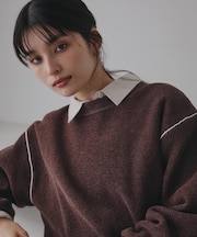 【大人の上品カジュアルを叶える】ハグするニット 洗濯機OK/6色展開