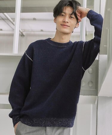 【大人の上品カジュアルを叶える】ハグするニット 洗濯機OK/6色展開