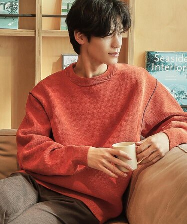 【大人の上品カジュアルを叶える】ハグするニット 洗濯機OK/6色展開