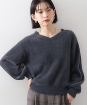 【洗える】上品にきらめく フェザーラメニット