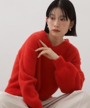 【洗える】上品にきらめく フェザーラメニット