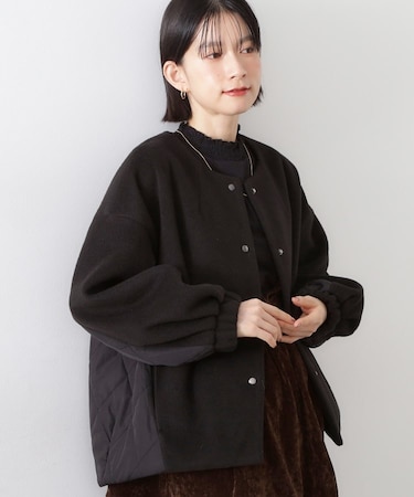 前後で印象が変わる ドッキングノーカラージャケット