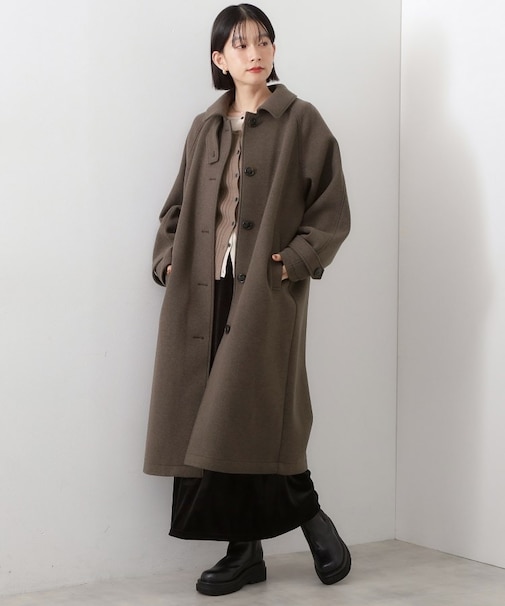 ジャージメルトンスタンドカラーコート