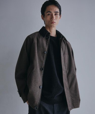 2通りの着こなしができる ウーリック デッキブルゾン