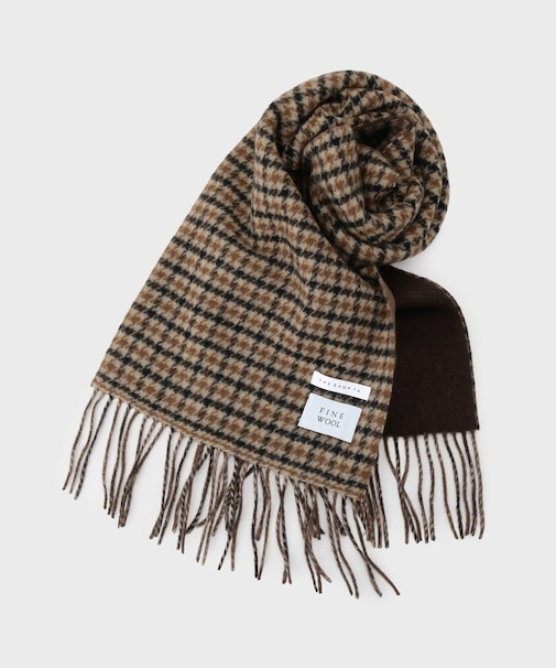 ウールリバーシブルマフラー