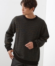 バーズアイグラデーションニット 洗濯機OK／ユニセックスでおすすめ！