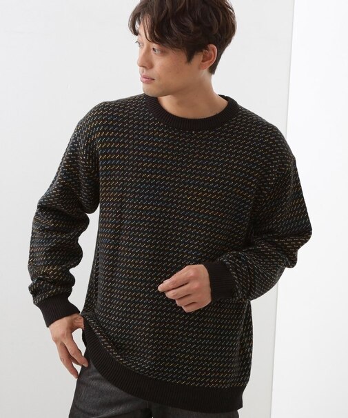 バーズアイグラデーションニット 洗濯機OK／ユニセックスでおすすめ！