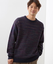 バーズアイグラデーションニット 洗濯機OK／ユニセックスでおすすめ！