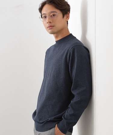 【冬のビジネスシーンに最適】モックネックニット