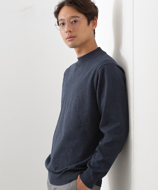 【冬のビジネスシーンに最適】モックネックニット