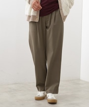 セミワイドイージーパンツWARM 洗濯機OK/裏起毛/ストレッチ