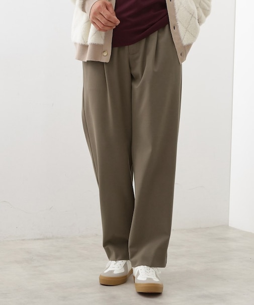 セミワイドイージーパンツWARM 洗濯機OK/裏起毛/ストレッチ