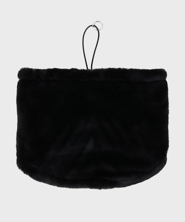 リバーシブルフェイクファーネックウォーマー