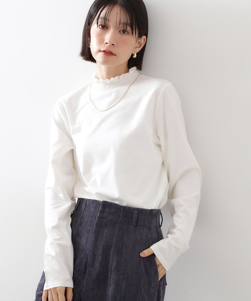 吸湿発熱 インナーカットソー