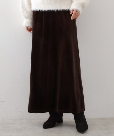 ベロアナロースカート