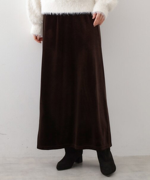ベロアナロースカート