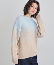バルキーブレンドヤーンニットプルオーバー