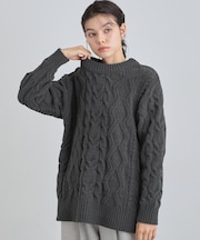 マットモール　ケーブルニット