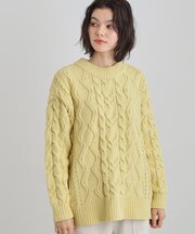 マットモール　ケーブルニット