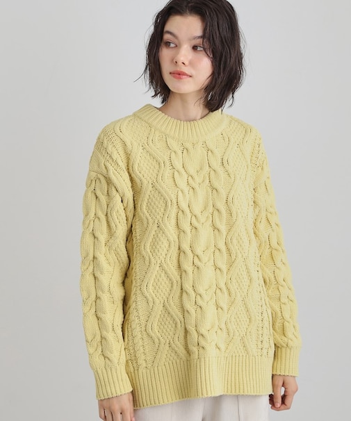 マットモール　ケーブルニット