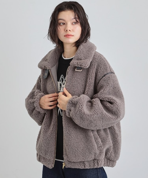 マシュマロタッチ ボアボンバージャケット｜ザショップティーケーの