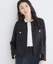 ツイードノーカラージャケット