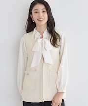 【フォーマルにもカジュアルにも】ツイードジレ