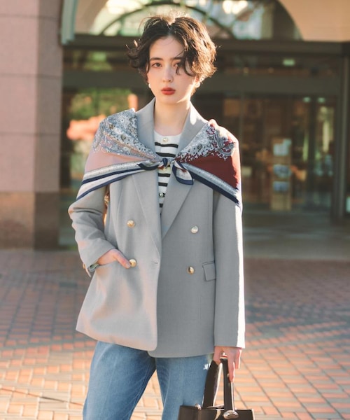 通勤にもデイリーにも】CAVIAN 金ボタンダブルブレストジャケット｜ザ