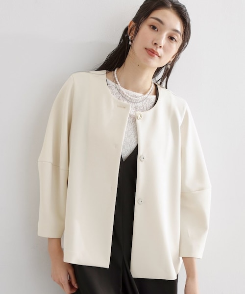 ノーカラーダンボールジャケット｜ザショップティーケーの通販｜&mall