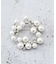 コットンパールブローチ