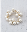 コットンパールブローチ