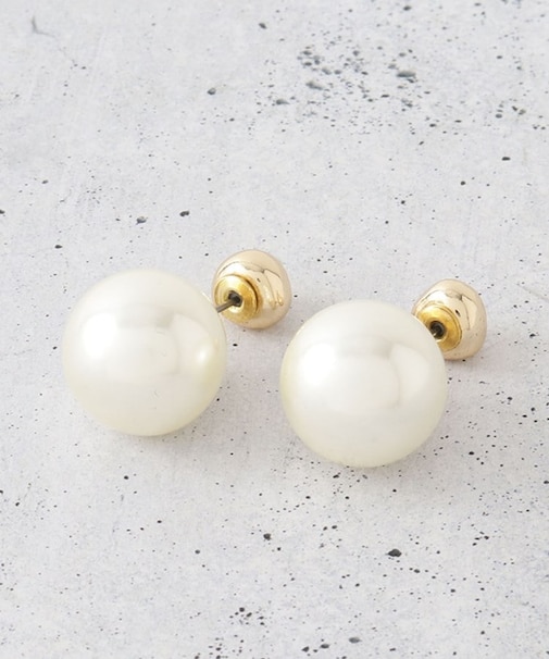 パール調キャッチ2WAYピアス