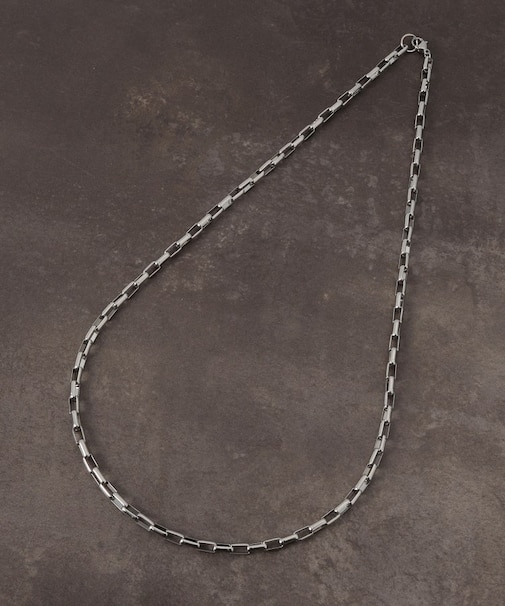 スクエア チェーン ステンレス ネックレス 【ユニセックス】