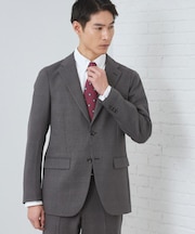 【セットアップ可/防シワ/洗濯機OK】AVANT WOOLYグレンチェックジャケット