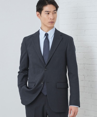 【セットアップ可/防シワ/洗濯機OK】AVANT WOOLYグレンチェックジャケット