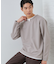 【1枚で手抜きに見えない】キーネック フェイクレイヤード長袖Tシャツ
