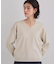 【上品見えが叶う】Vネックニット/蓄熱/毛玉になりにくい/洗濯機OK