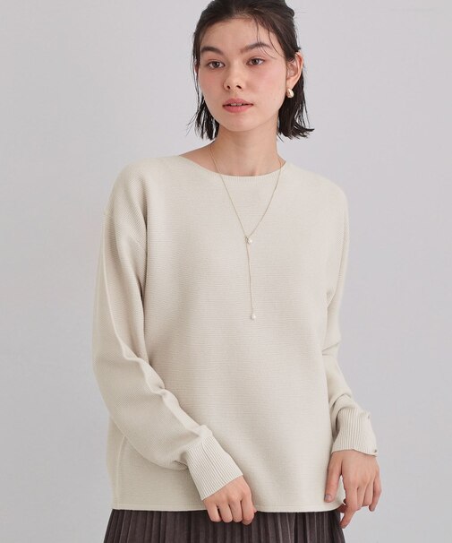 【S-XLサイズ/選べる6色】どこから見ても美しい ガーターニット/蓄熱/洗濯機OK