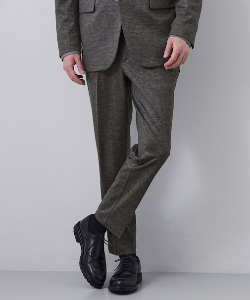 【動きやすい、快適ビジネススラックス】TRジャージ スラックス　セットアップ可/洗濯機OK/ストレッチ