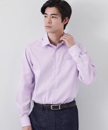 【ビジネス/セレモニー】ドレスドビー長袖シャツ