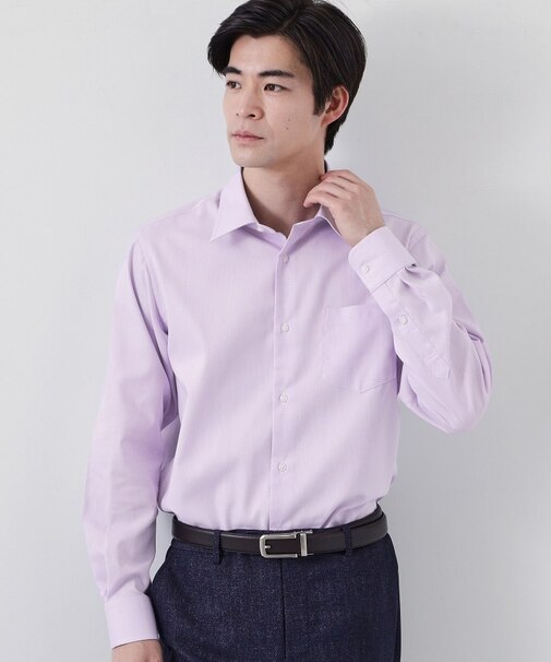 【ビジネス/セレモニー】ドレスドビー長袖シャツ