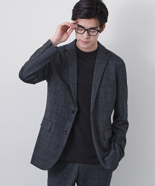 【動きやすい、快適ビジネスジャケット】TRジャージ ジャケット　セットアップ可/洗濯機OK/ストレッチ