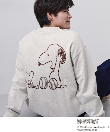 PEANUTS / ピーナッツ スヌーピー ミニ裏毛スウェット