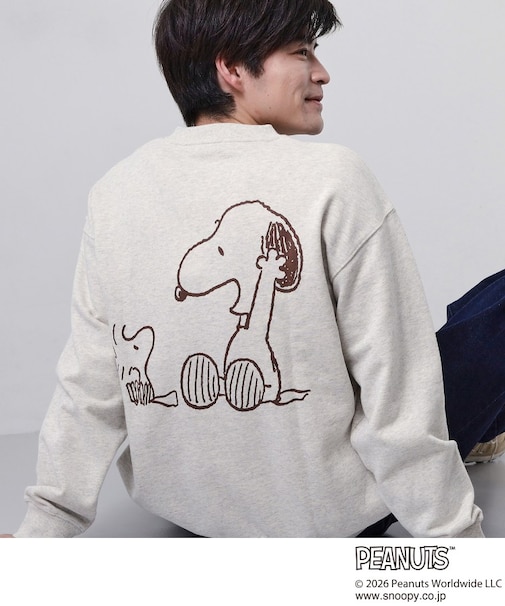 PEANUTS / ピーナッツ スヌーピー ミニ裏毛スウェット