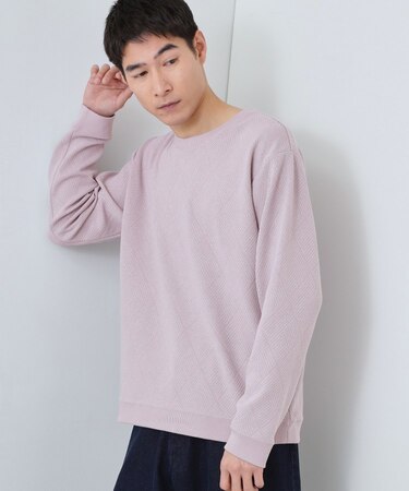 【大人のデイリースタイルを格上げ】ジャカードリンクススウエット 洗濯機OK