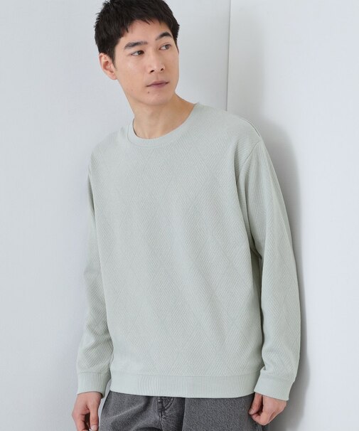 【大人のデイリースタイルを格上げ】ジャカードリンクススウエット 洗濯機OK