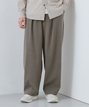 【半歩先のオシャレ】バレルレッグ パンツ 洗濯機OK