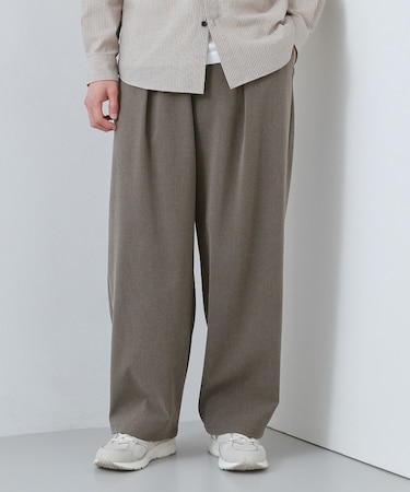 【半歩先のオシャレ】バレルレッグ パンツ 洗濯機OK