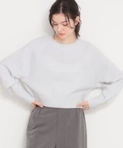 【着丈が選べる】スウェットライクラメジャガードニット