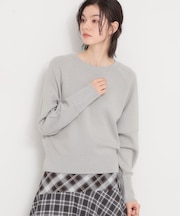 【着丈が選べる】スウェットライクラメジャカードニット